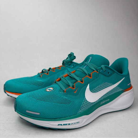 Nike Zoom Pegasus 41 Miami Dolphins Running Shoes Men\'s Size 10 Teal FZ5082-300